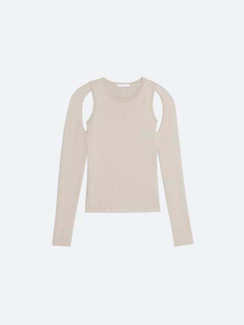 CUT-OUT COTTON SWEATER