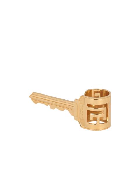 Balmain Brass key ring