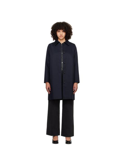 A.P.C. Navy Button Trench Coat
