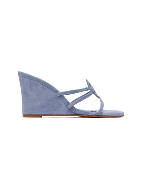 MARYAM NASSIR ZADEH Blue Opera Wedge Heeled Sandals
