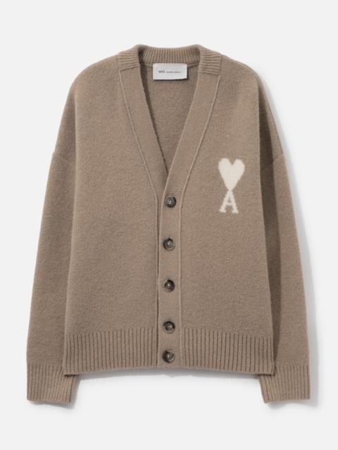 AMI Paris ALPACA CARDIGAN WITH AMI DE COEUR