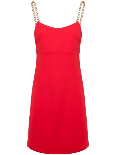 MICHAEL KORS chain-strap crepe slip dress