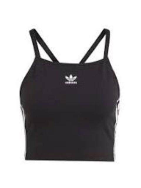 (WMNS) adidas Adicolor 3-Stripes Crop Top Asia Sizing 'Black' IU2405