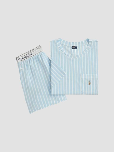Polo Ralph Lauren Women's Knit Oxford T-Shirt & Shorts Set - Baltic Sea