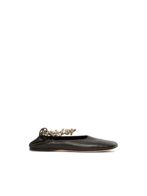 Max Mara Nuraghe chain-detail ballet flats