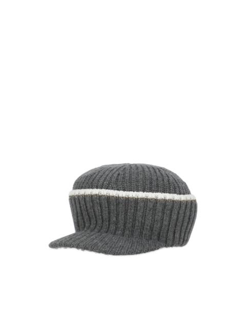 Brunello Cucinelli ribbed trim cap