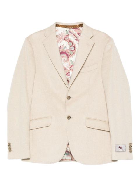Etro paisley-lined cashmere jacket