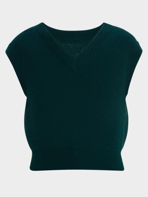 Ribbed Cashmere Vest
