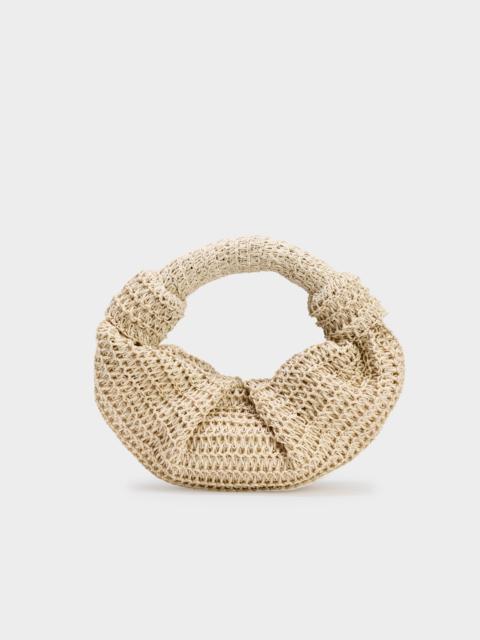 SIMONMILLER Raffia Lopsy Bag In Ivory