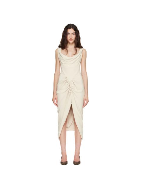 Vivienne Westwood Beige Panther Midi Dress