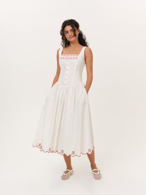 For Love & Lemons Emma Midi Dress