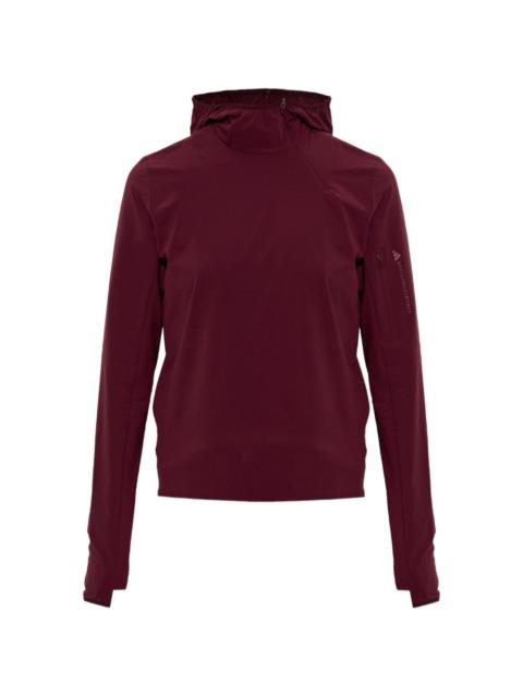 adidas x Stella McCartney cut-out logo-print hoodie