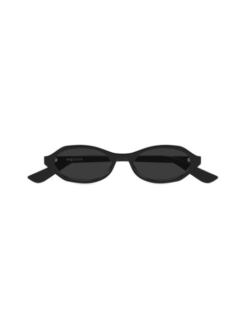 Alexander McQueen Women's Spike 51MM Oval Sunglasses - Black