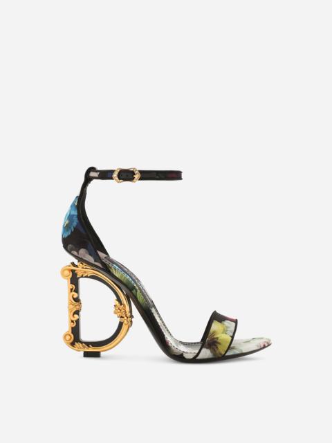 Dolce & Gabbana Charmeuse Baroque DG sandals
