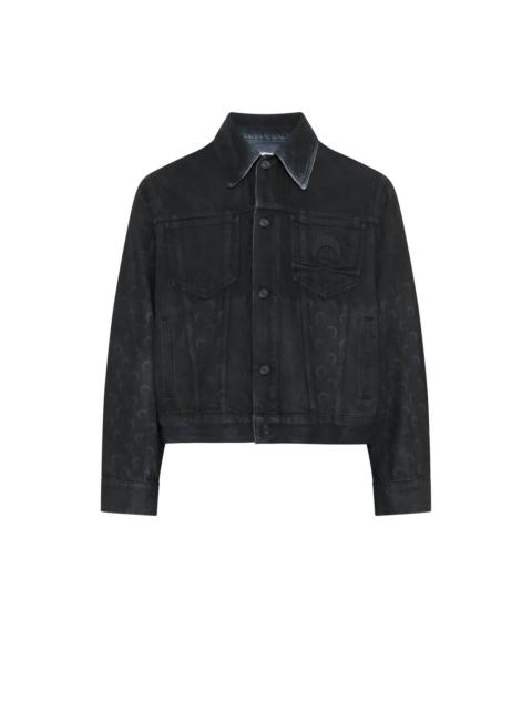 Marine Serre Moon Waxed Denim Jacket