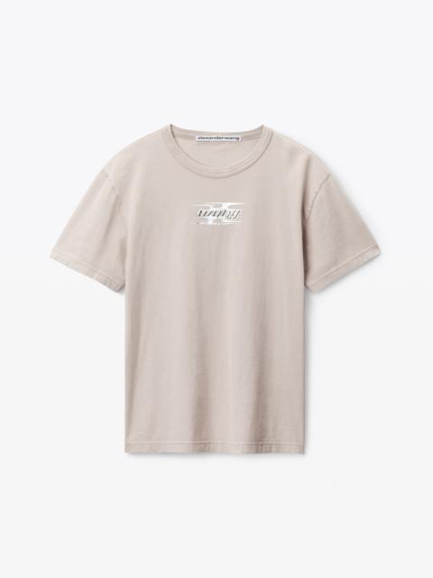 blade logo-embossed tee in cotton