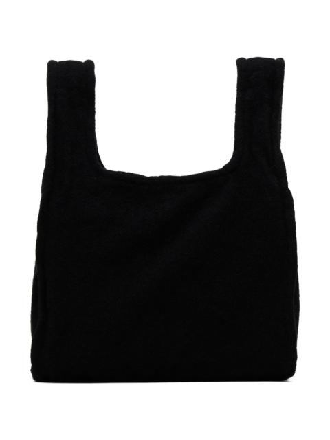 BLACK COMME des GARÇONS Black Wool Tweed Medium Tote