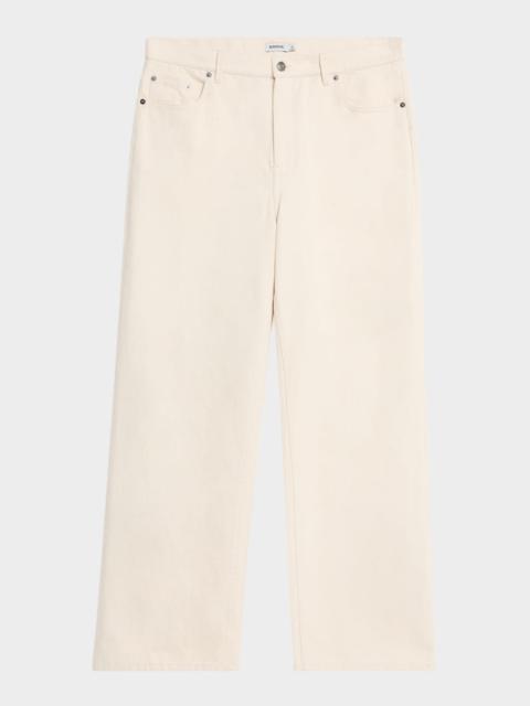 SIMKHAI Men's Ardie Wide-Leg Jeans