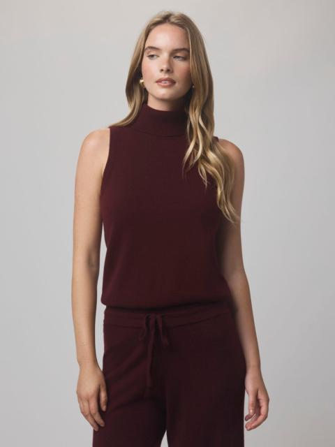 Splendid Tori Cashmere Turtleneck Tank