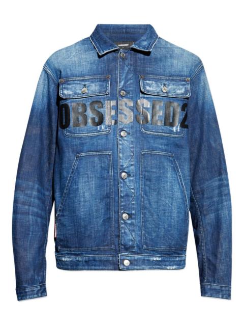 DSQUARED2 print denim jacket