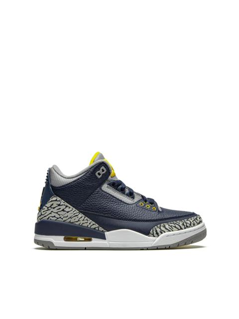 Air Jordan 3 Retro PE "Michigan" sneakers