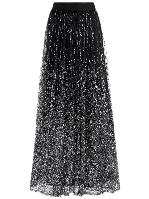 Alice + Olivia CATRINA EMBELLISHED MIDI SKIRT