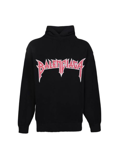 BALENCIAGA Balenciaga Metallica Hoodie Medium Fit 'Black Orange' 743802T32698035