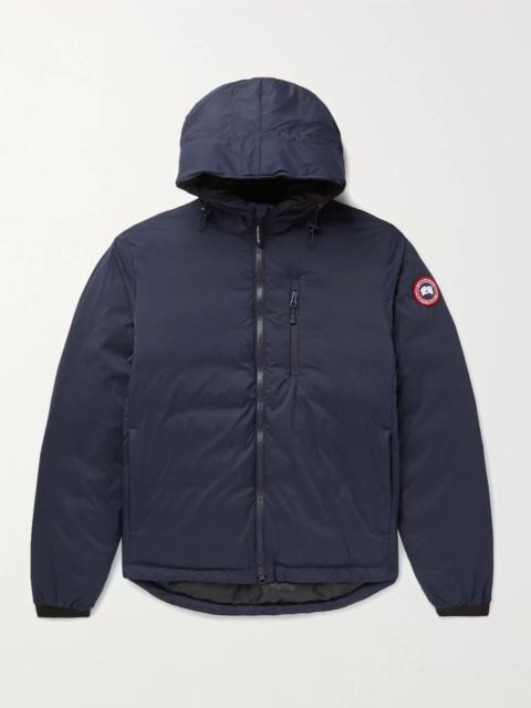 Canada Goose Lodge Slim-Fit Nylon-Ripstop Hooded Down Jacket Navy