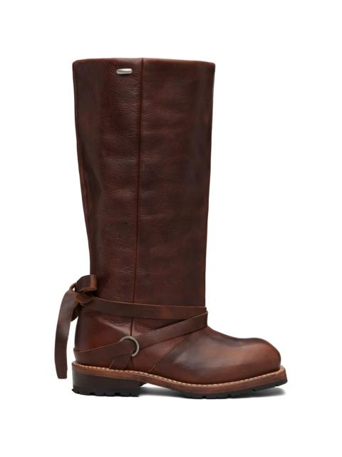 Our Legacy Tan High Engine Tall Boot