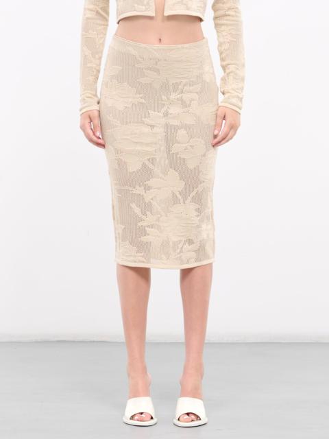 Blumarine Rose Knit Skirt
