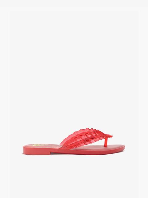 GANNI MELISSA FLIP FLOP IN RED