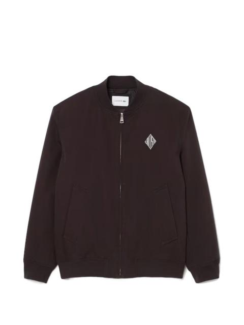 LACOSTE logo-patch bomber jacket