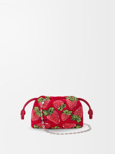 Loewe Mini Flamenco clutch in beaded crochet