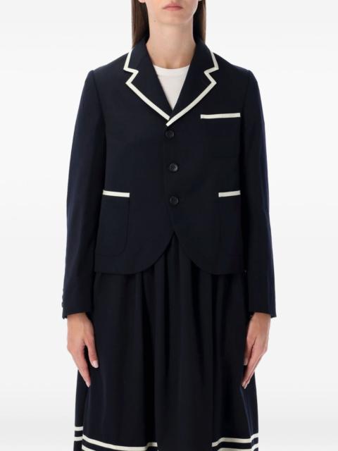 Comme des Garçons GIRL piped-trim jacket