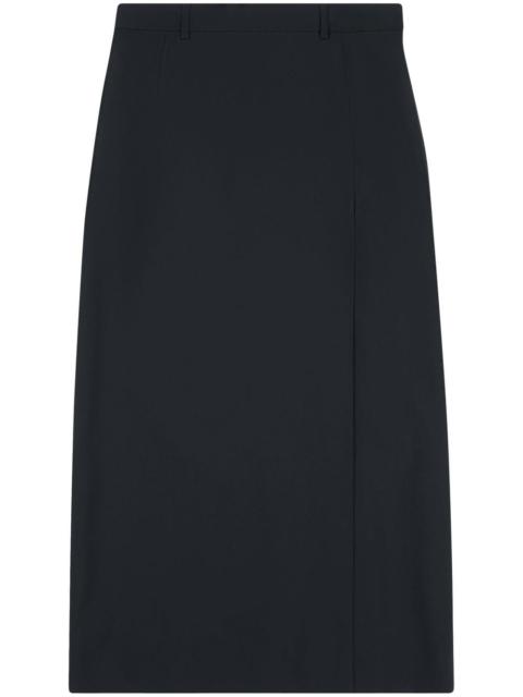 BALENCIAGA slit tailored skirt