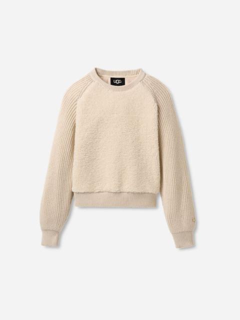 UGG ® Women's Zayla ChateauKnit Sweater Polyester Tops in Cream