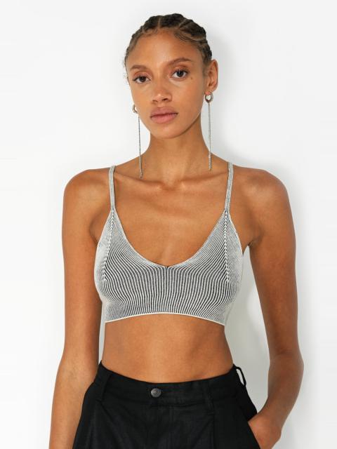 John Elliott SILK COTTON RIB BRALETTE