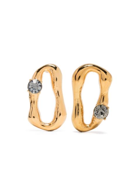 forte_forte sculped crystal earrings