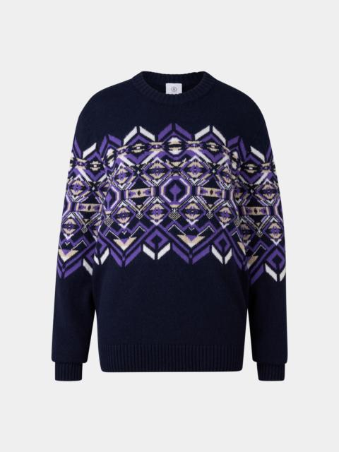 BOGNER Norwegian pullover Luci in Navy blue/purple