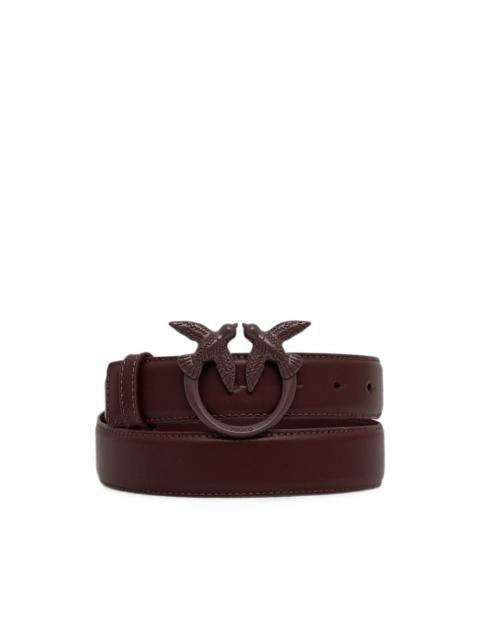 PINKO colored-buckle leather belt