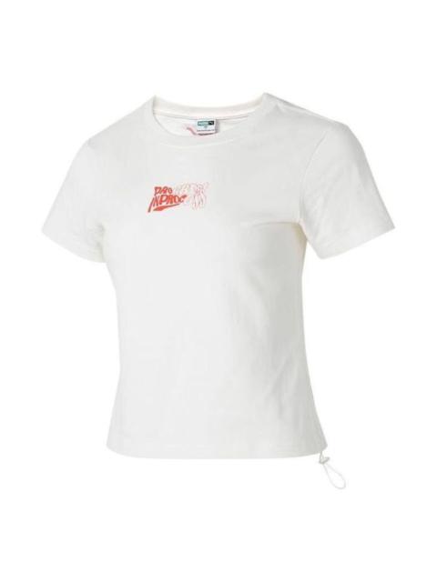 (WMNS) PUMA Graphic T-Shirt 'White' 626865-65