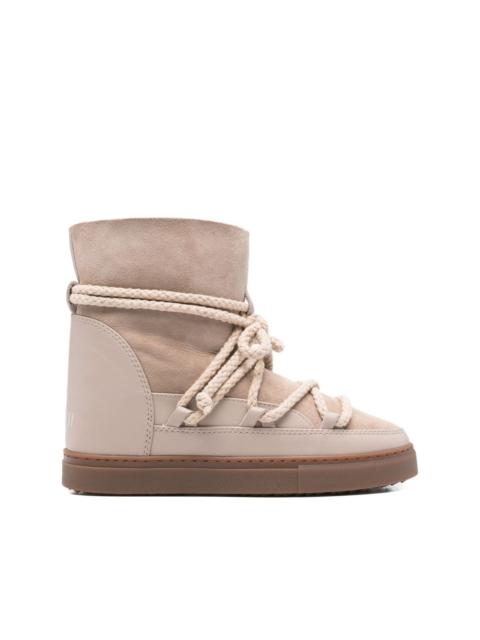 INUIKII suede-leather rope-lace boots