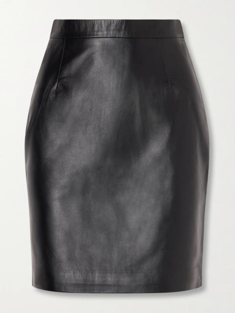 Altuzarra Hank Leather Mini Skirt