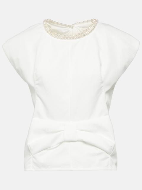 Junya Watanabe honeycomb-pattern 블라우스