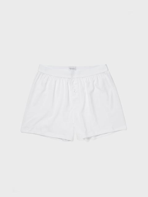 Sunspel Superfine Cotton One‑Button Shorts