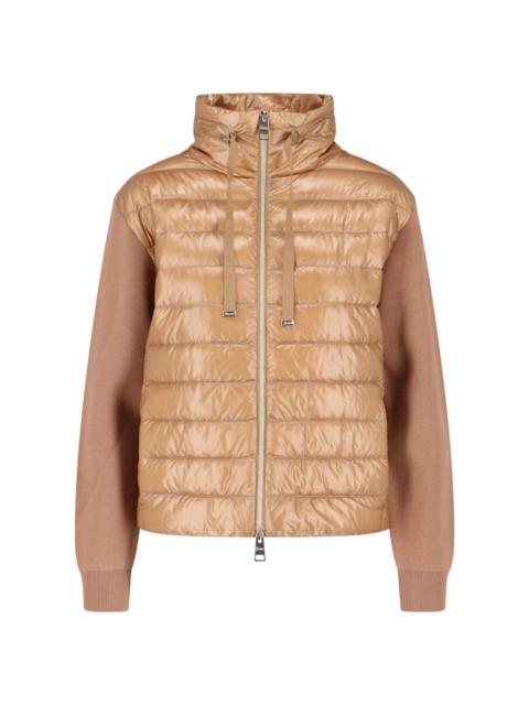 Herno KNITTED AND NYLON DOWN JACKET