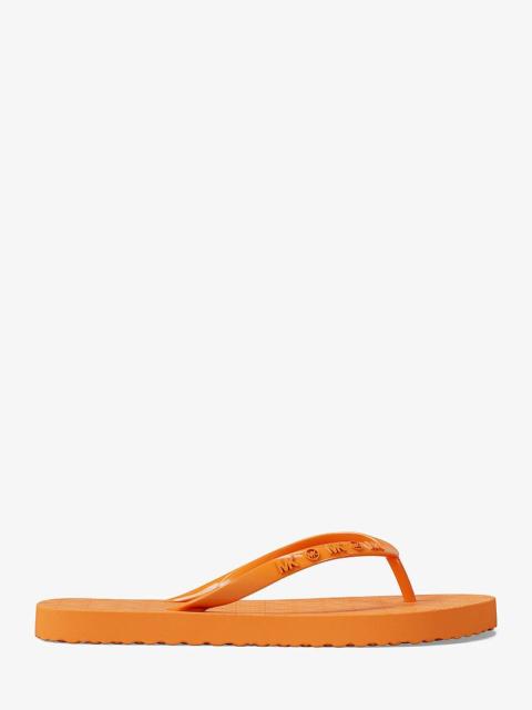 MICHAEL KORS Signature Logo Flip Flops