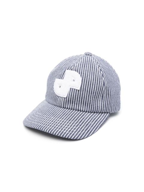 PATOU JP striped cotton cap