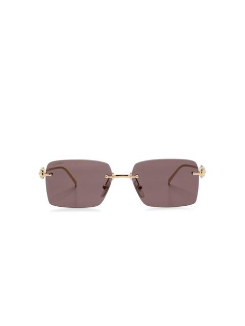 Cartier rectangle-frame sunglasses