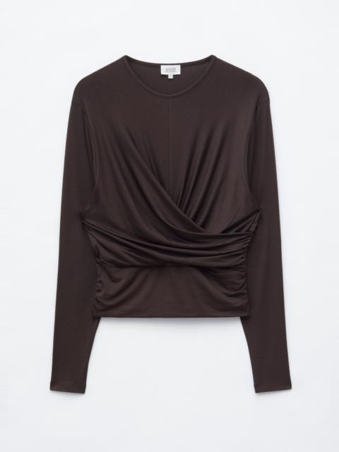 & Other Stories Twist-Front Jersey Top